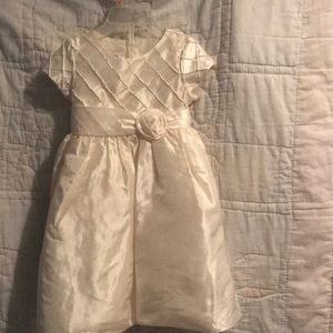 Marmellata antique white silk dress size 2T
